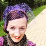 Birdcage Veil, Purple.
