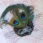 Peacock Feather Fascinator.