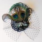 Peacock Feather Fascinator.