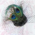 Peacock Feather Fascinator.