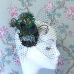 Peacock Feather Fascinator.