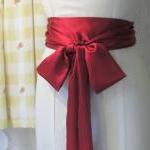 Satin Sash Ruby Red.