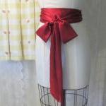 Satin Sash Ruby Red.