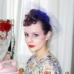 Birdcage Veil, Purple.