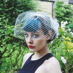 Birdcage Veil, Ivory.